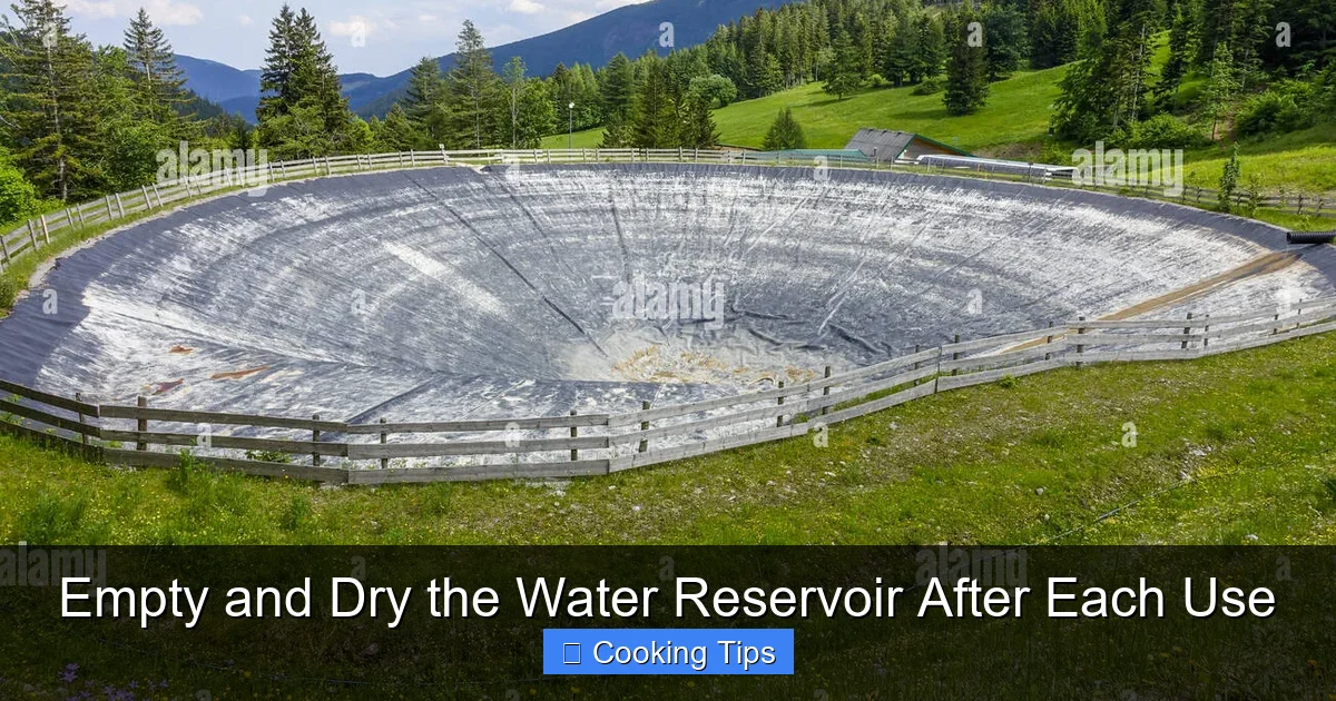 Empty and Dry the Water Reservoir After Each Use