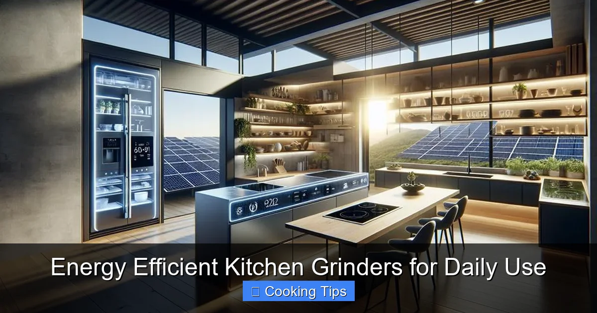 Energy Efficient Kitchen Grinders for Daily Use