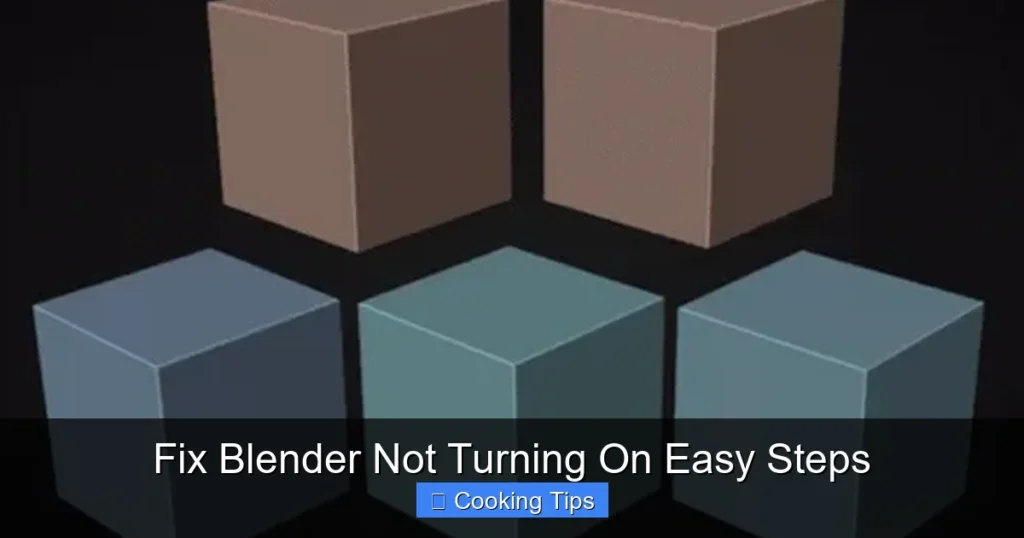 Fix Blender Not Turning On Easy Steps