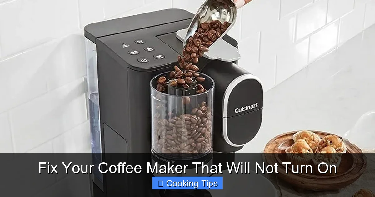 Fix Your Coffee Maker That Will Not Turn On