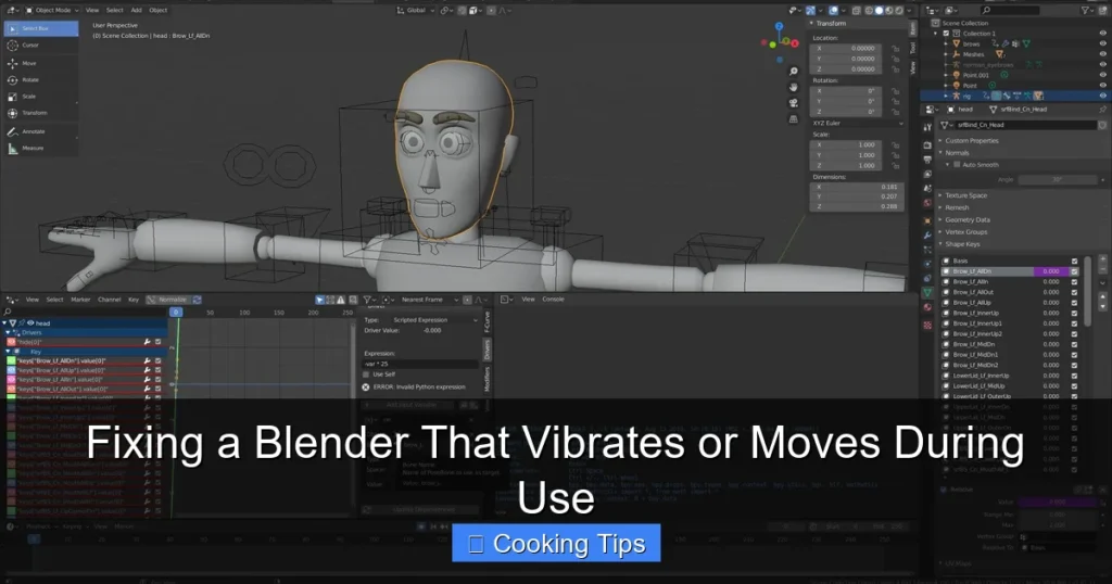 Fixing a Blender That Vibrates or Moves During Use