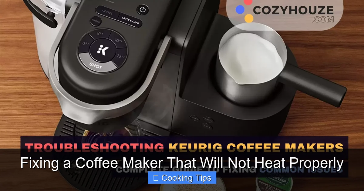 Fixing a Coffee Maker That Will Not Heat Properly