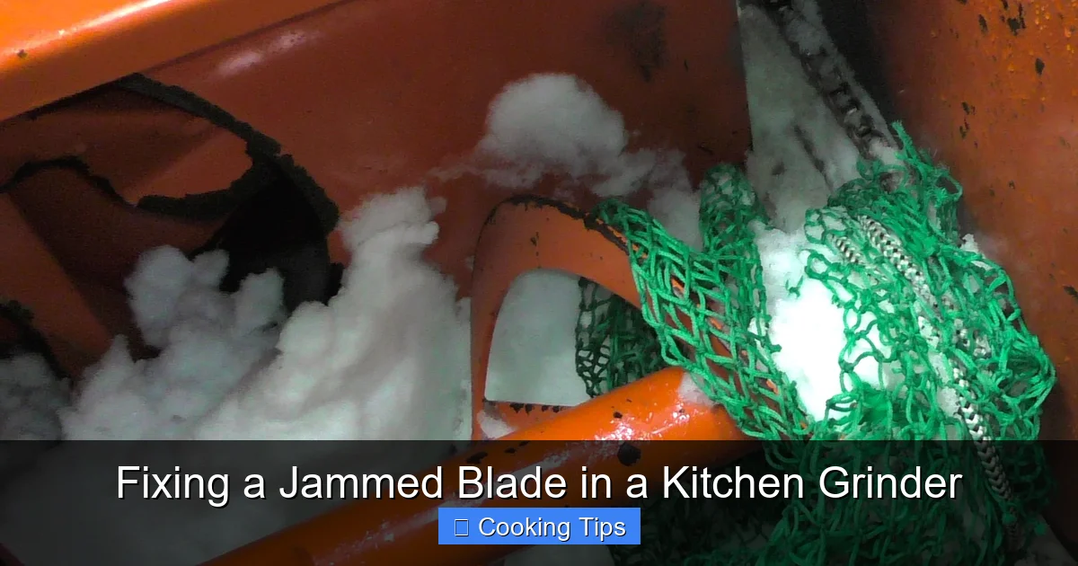 Fixing a Jammed Blade in a Kitchen Grinder