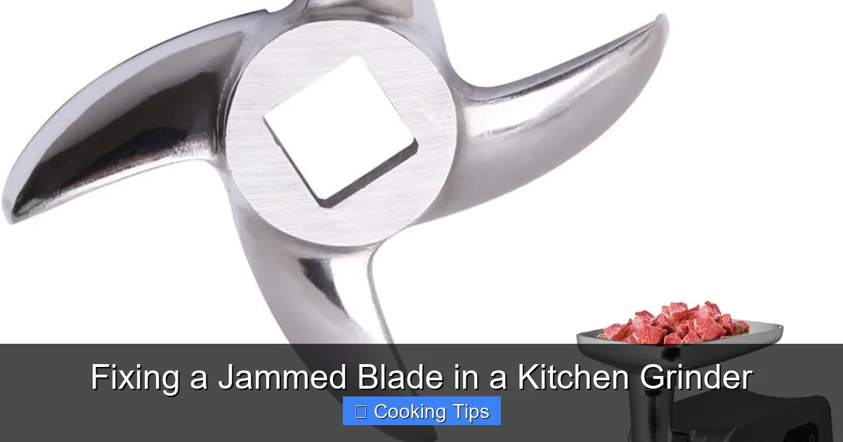 Fixing a Jammed Blade in a Kitchen Grinder