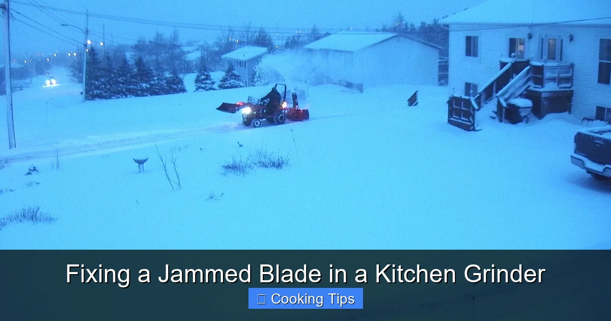 Fixing a Jammed Blade in a Kitchen Grinder