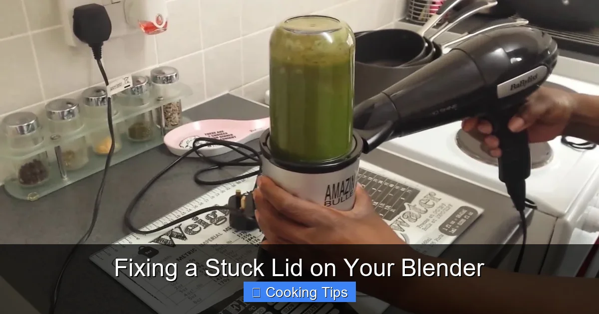 Fixing a Stuck Lid on Your Blender