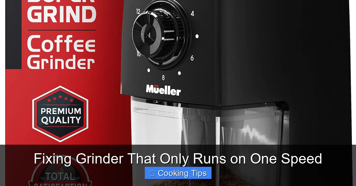 Fixing Grinder That Only Runs on One Speed