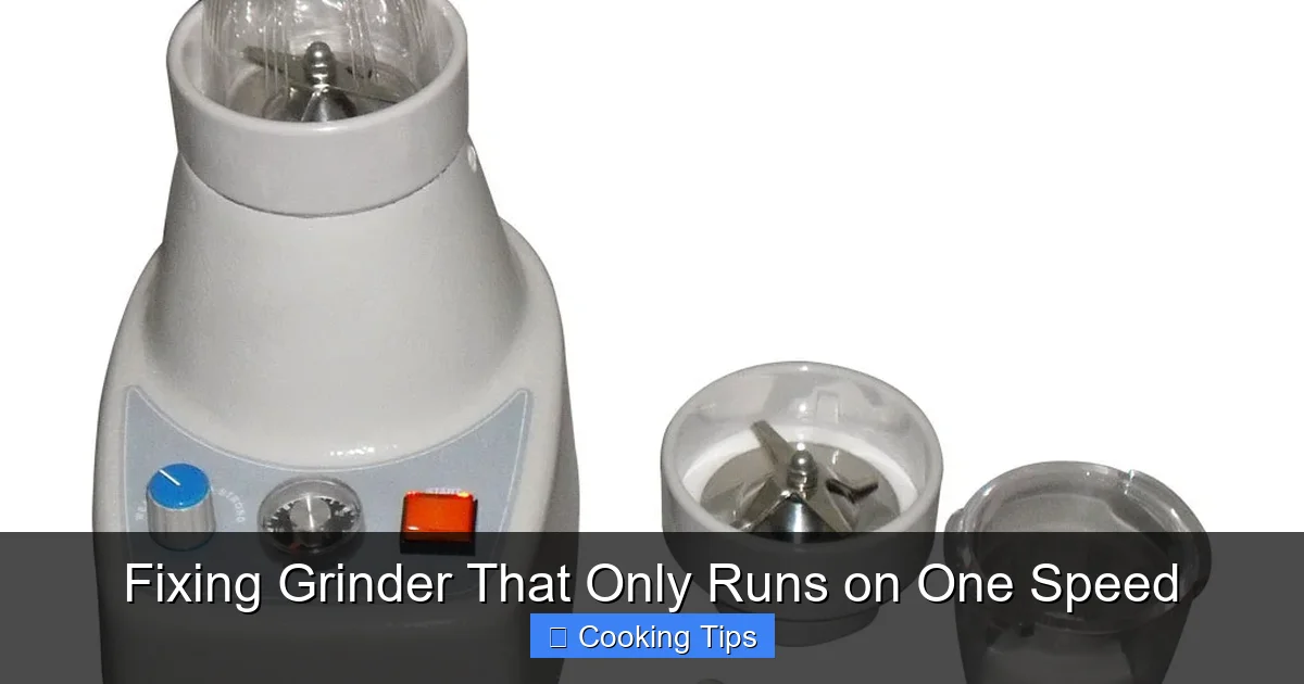 Fixing Grinder That Only Runs on One Speed