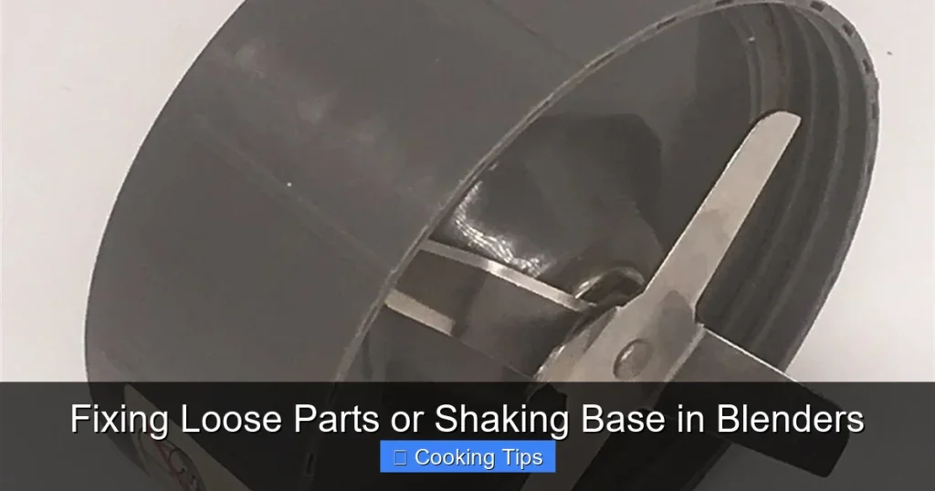 Fixing Loose Parts or Shaking Base in Blenders
