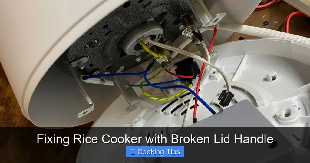 Fixing Rice Cooker with Broken Lid Handle Fixing Rice Cooker with Broken Lid Handle