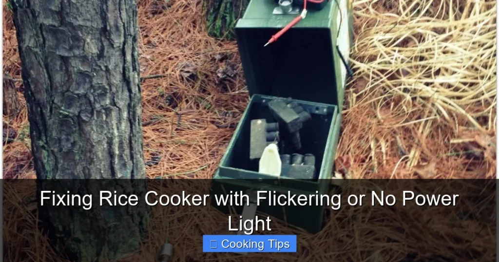 Fixing Rice Cooker with Flickering or No Power Light