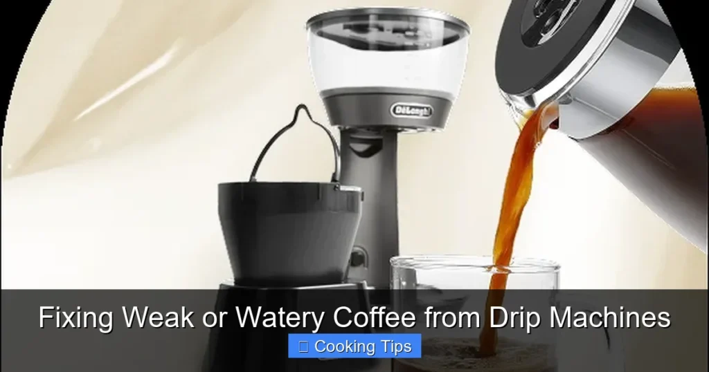 Fixing Weak or Watery Coffee from Drip Machines