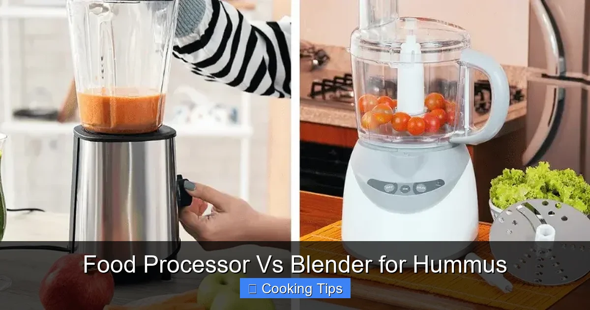 Food Processor Vs Blender for Hummus