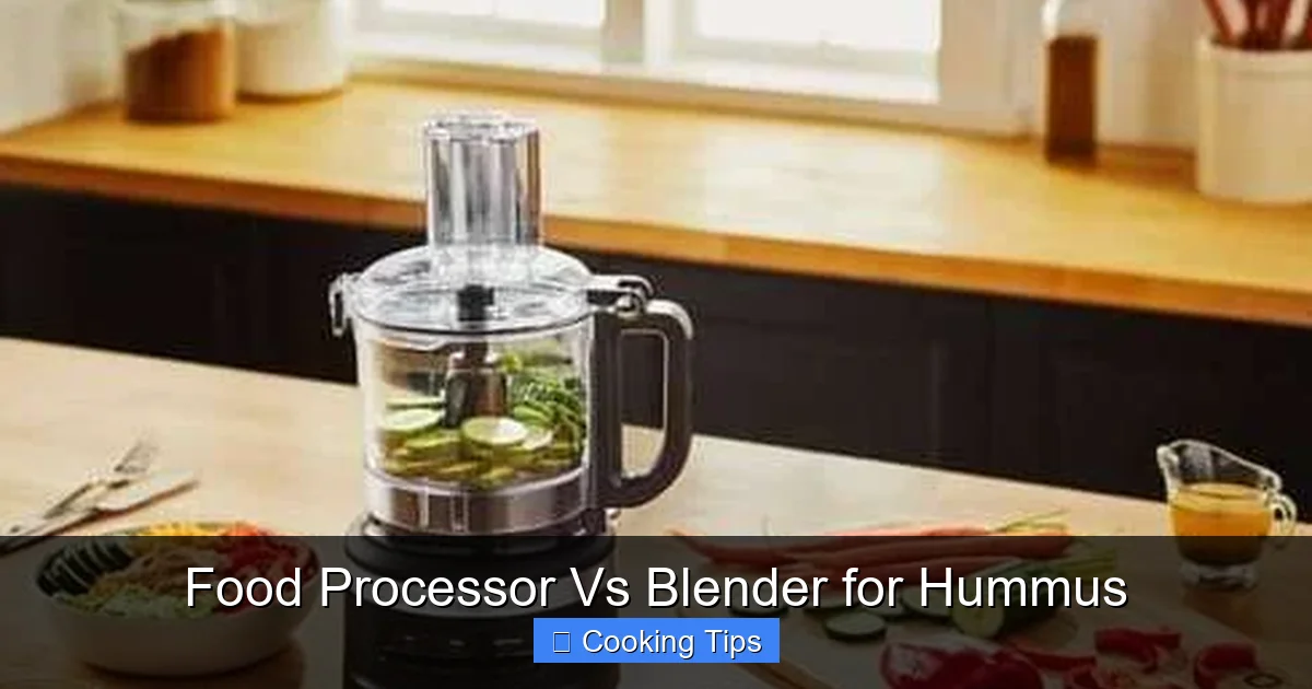 Food Processor Vs Blender for Hummus