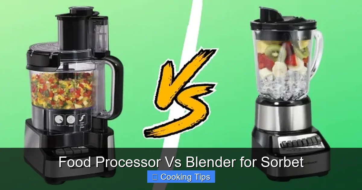 Food Processor Vs Blender for Sorbet