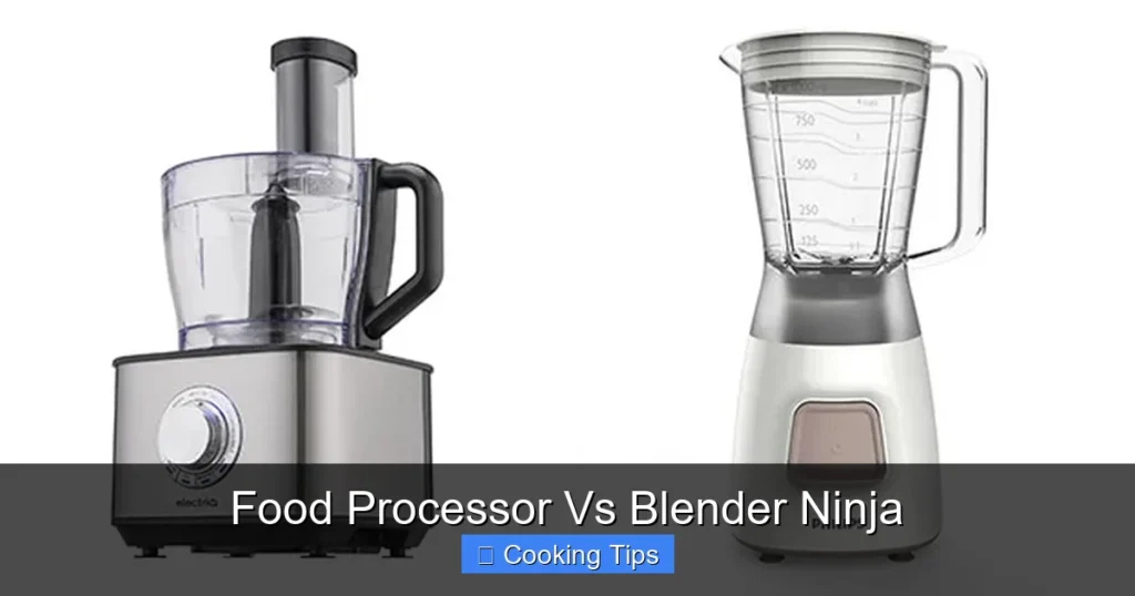 Food Processor Vs Blender Ninja