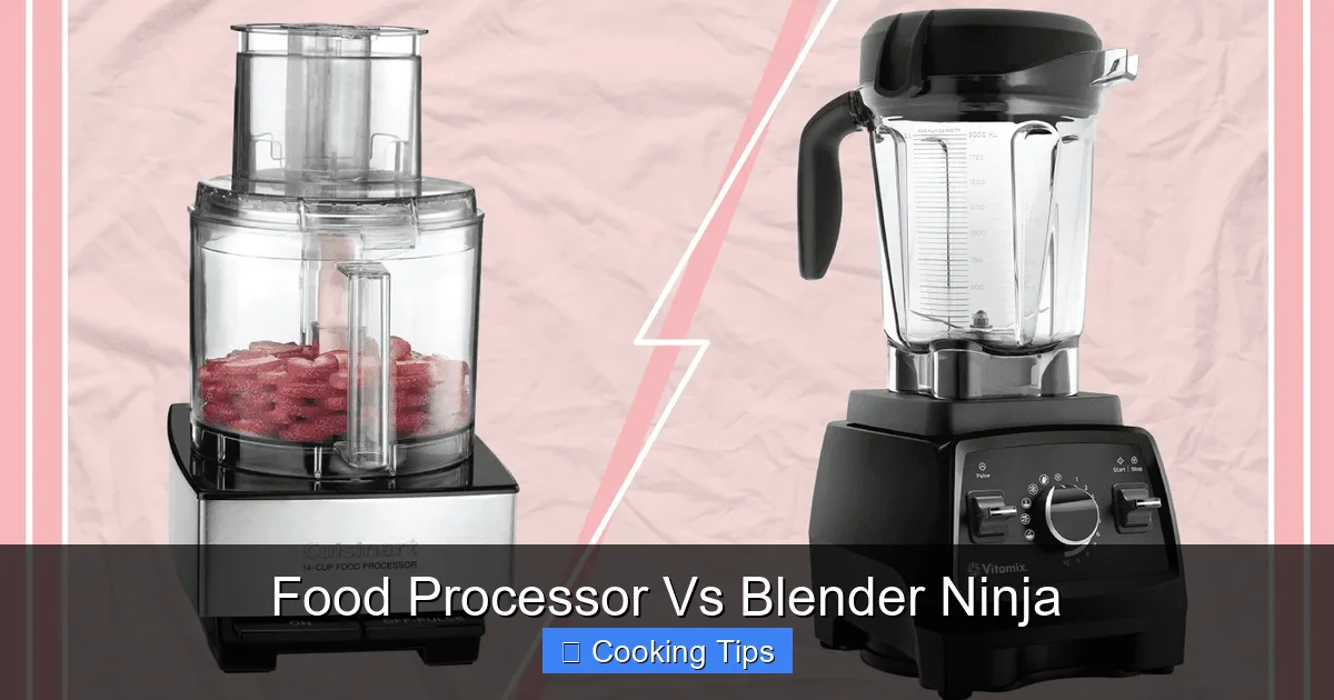 Food Processor Vs Blender Ninja