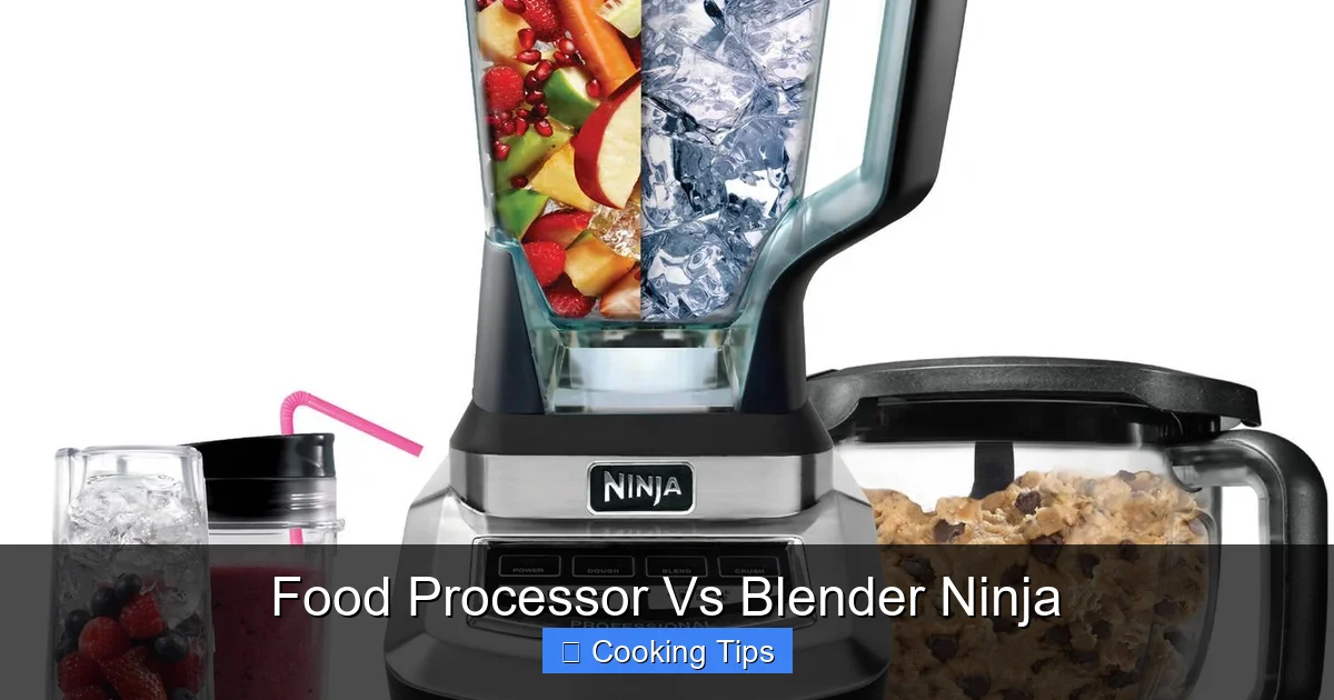 Food Processor Vs Blender Ninja