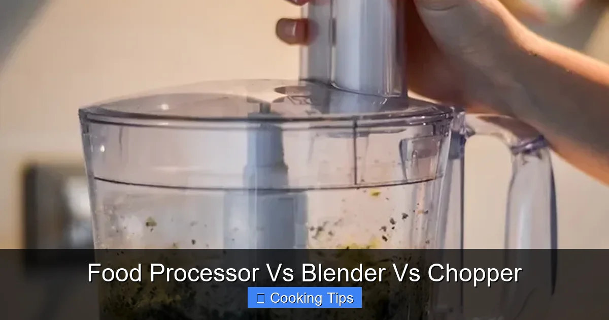 Food Processor Vs Blender Vs Chopper