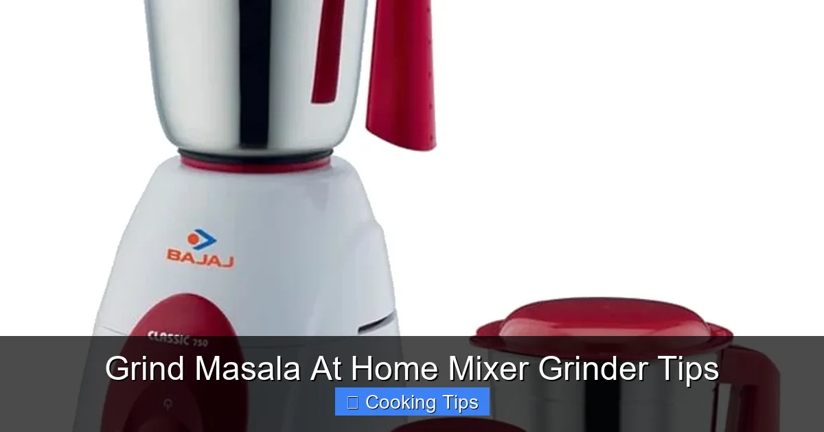 Grind Masala At Home Mixer Grinder Tips