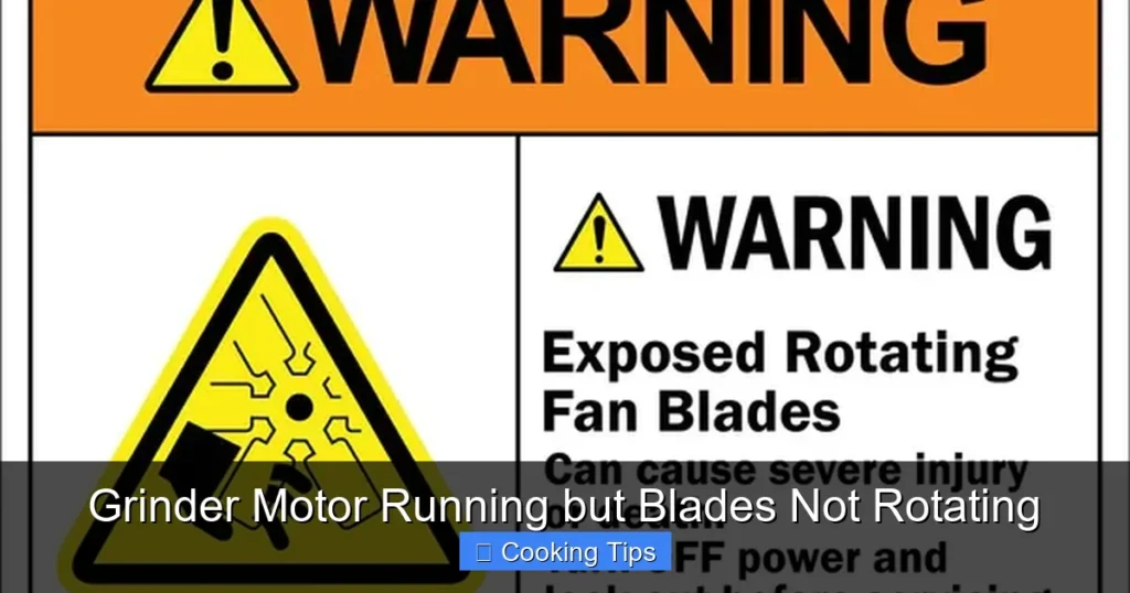 Grinder Motor Running but Blades Not Rotating Grinder Motor Running but Blades Not Rotating