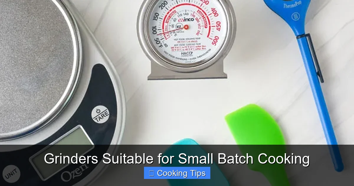 Grinders Suitable for Small Batch Cooking