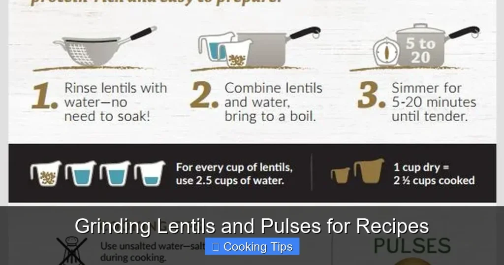 Grinding Lentils and Pulses for Recipes