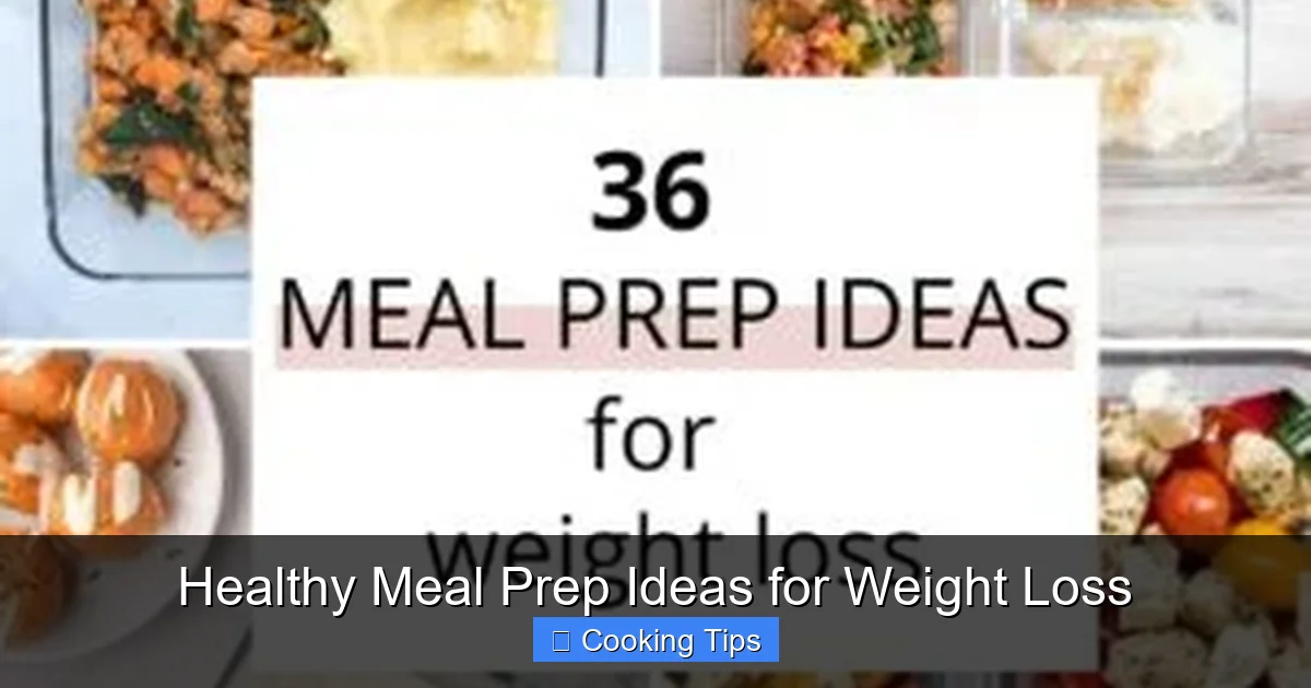 Healthy Meal Prep Ideas for Weight Loss