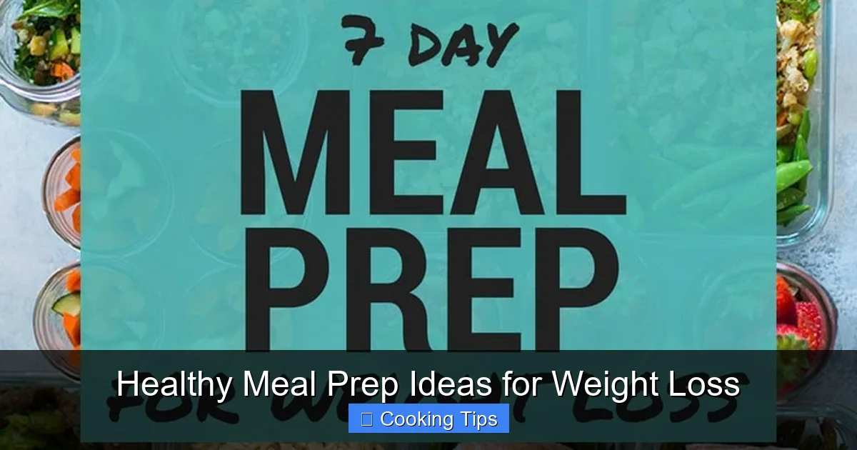 Healthy Meal Prep Ideas for Weight Loss