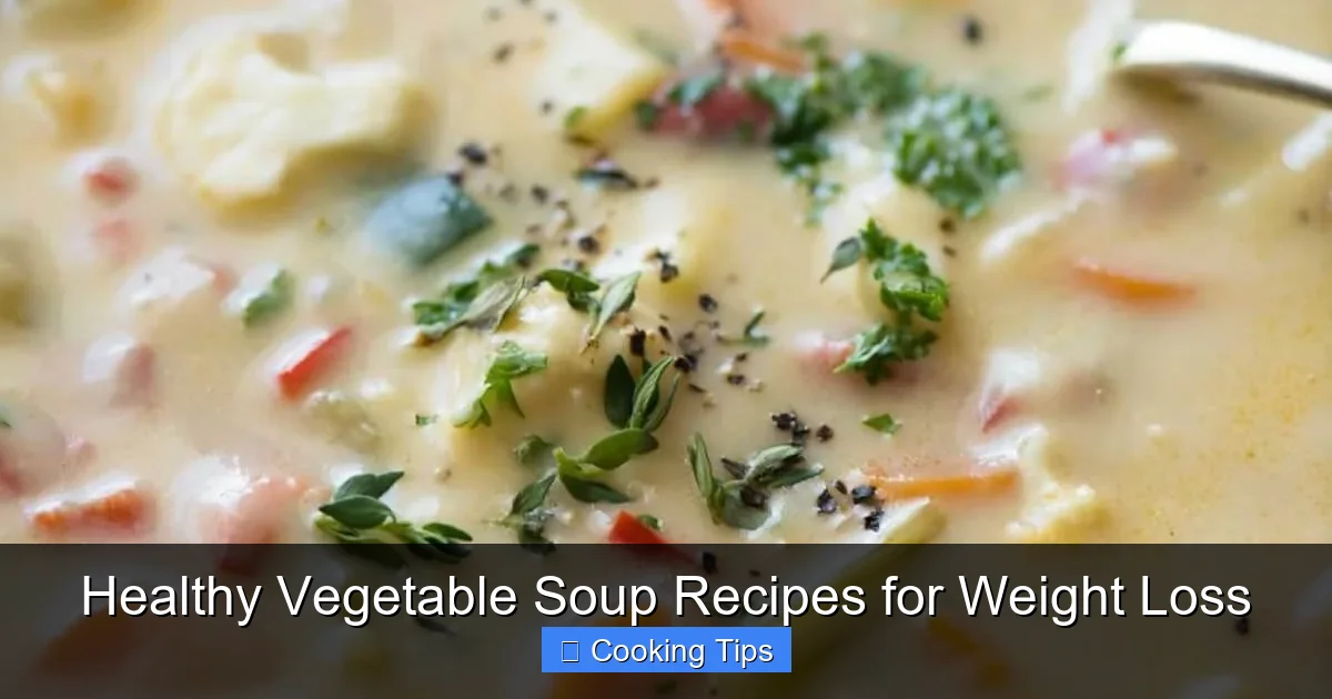 Healthy Vegetable Soup Recipes for Weight Loss