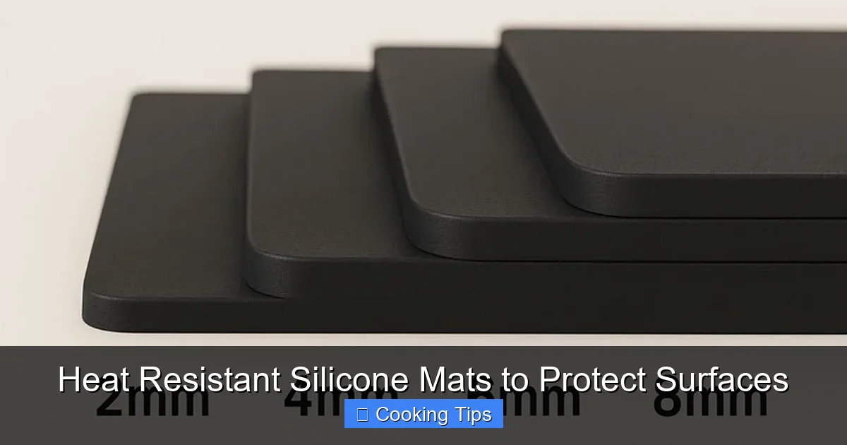 Heat Resistant Silicone Mats to Protect Surfaces