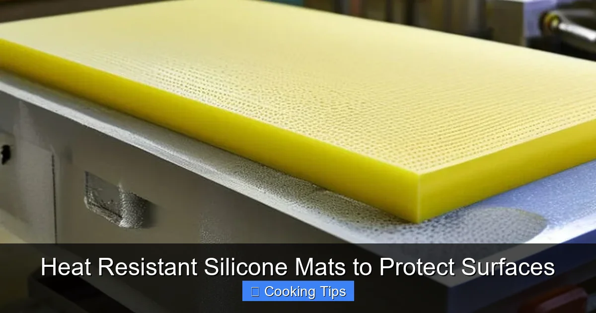 Heat Resistant Silicone Mats to Protect Surfaces