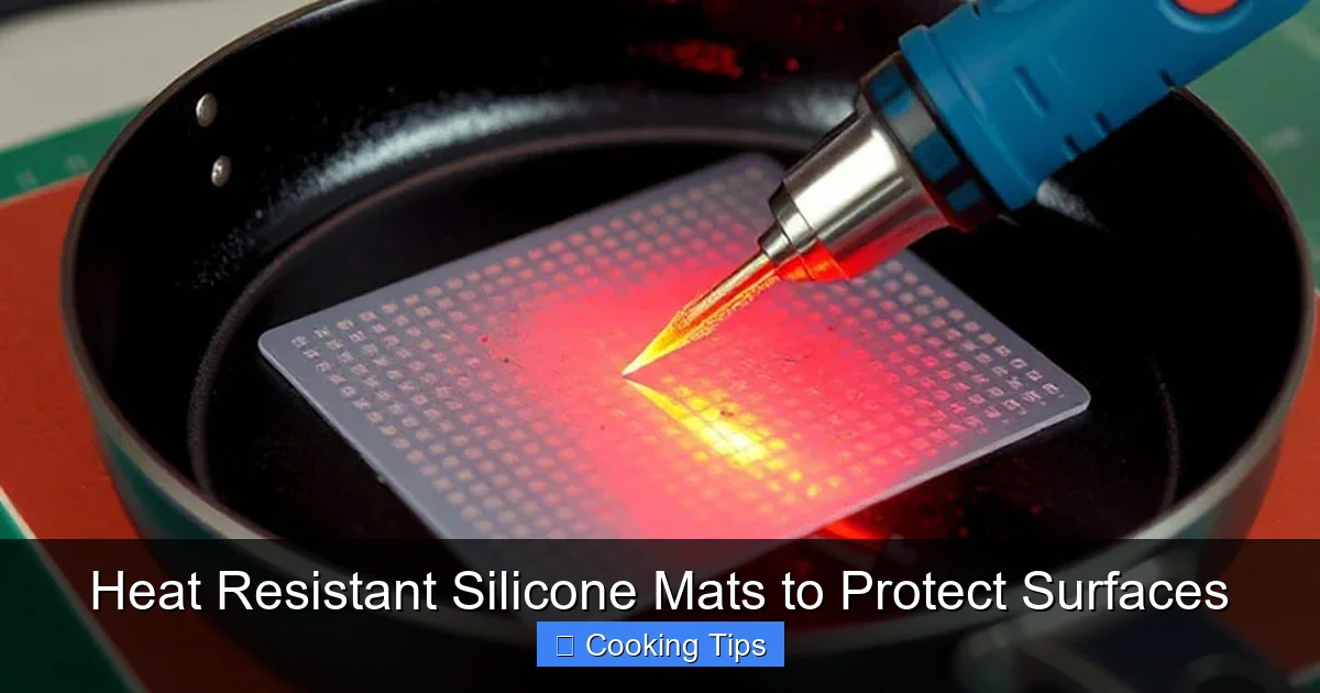 Heat Resistant Silicone Mats to Protect Surfaces