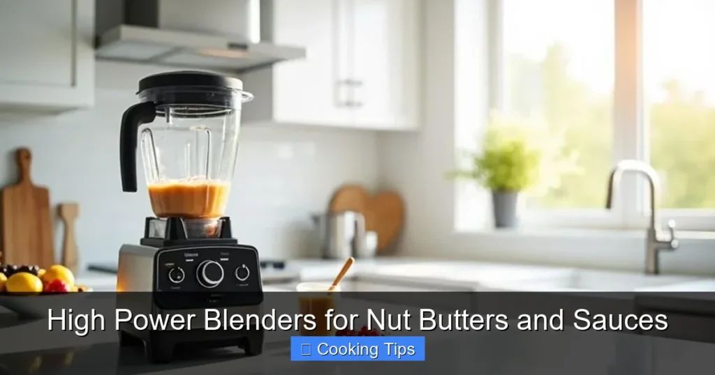 High Power Blenders for Nut Butters and Sauces