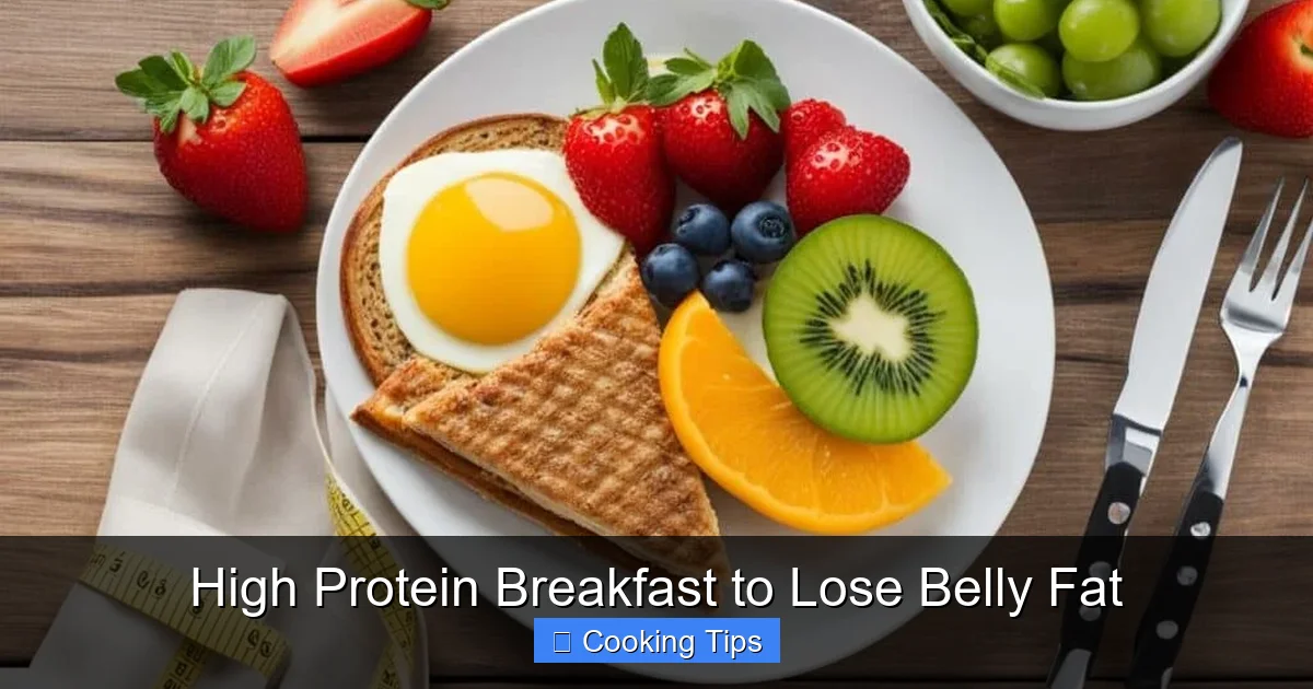 High Protein Breakfast to Lose Belly Fat