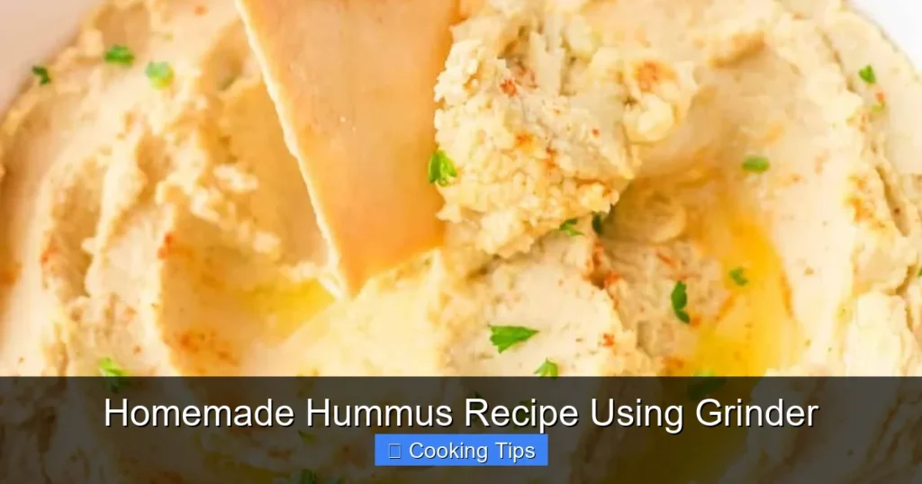 Homemade Hummus Recipe Using Grinder