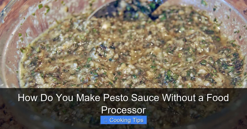 How Do You Make Pesto Sauce Without a Food Processor How Do You Make Pesto Sauce Without a Food Processor