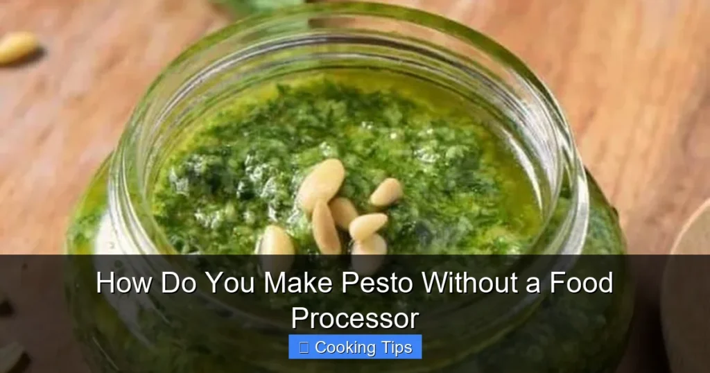 How Do You Make Pesto Without a Food Processor