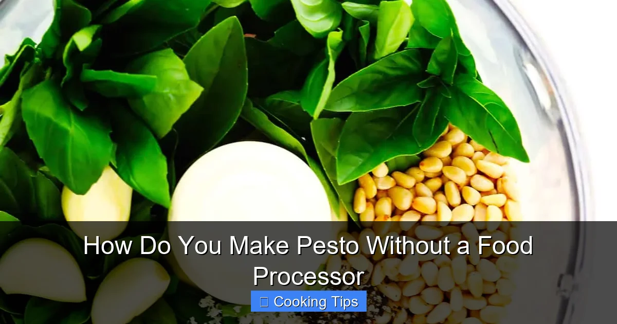 How Do You Make Pesto Without a Food Processor