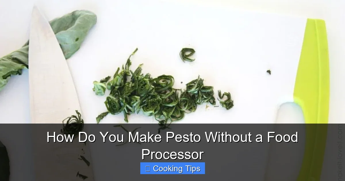 How Do You Make Pesto Without a Food Processor
