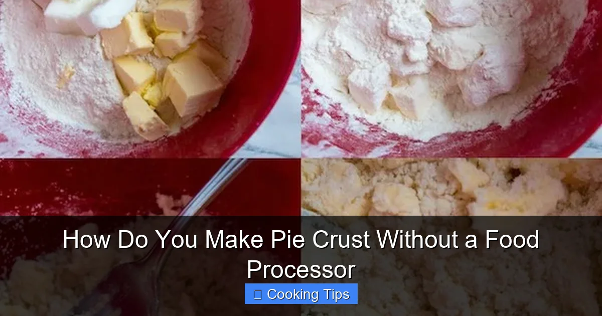 How Do You Make Pie Crust Without a Food Processor