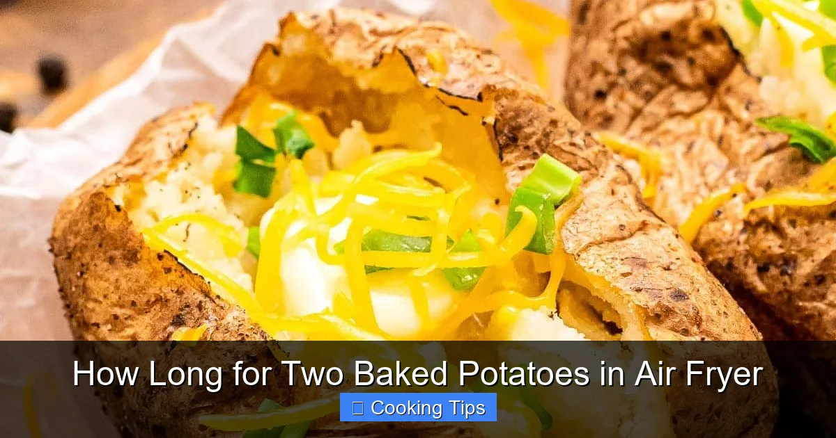 How Long for Two Baked Potatoes in Air Fryer