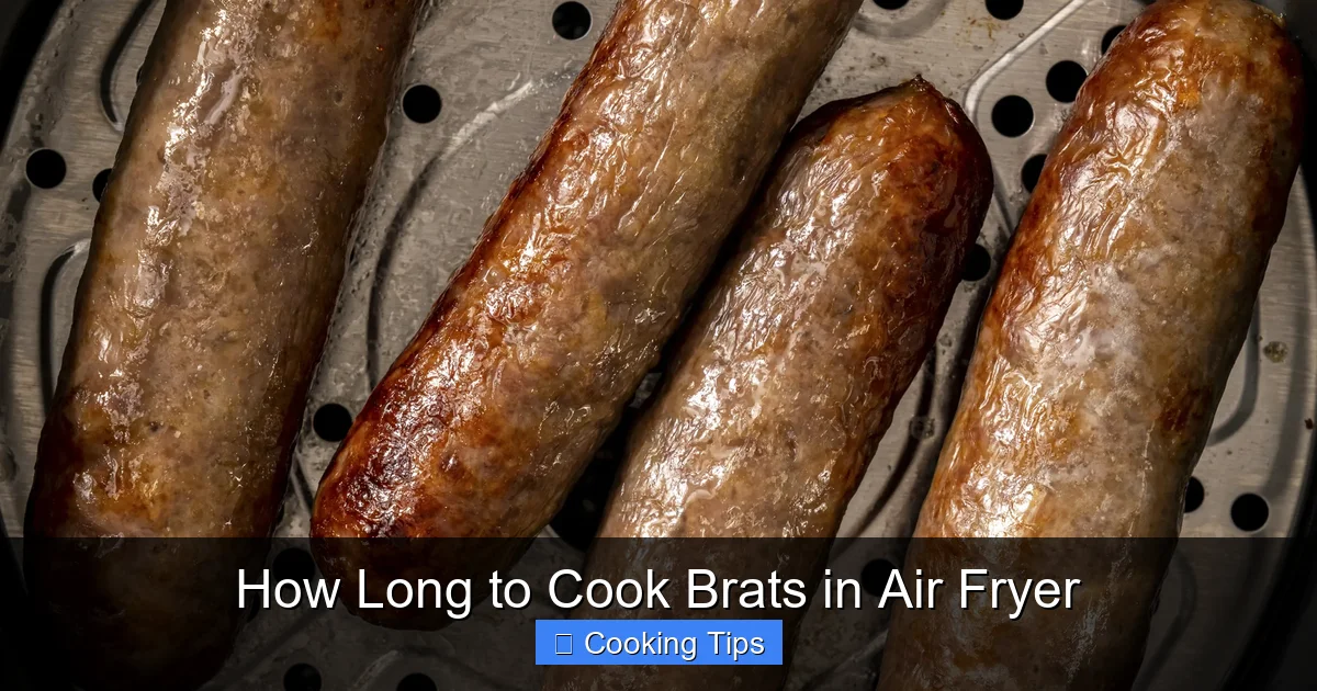 How Long to Cook Brats in Air Fryer