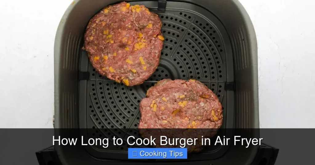How Long to Cook Burger in Air Fryer