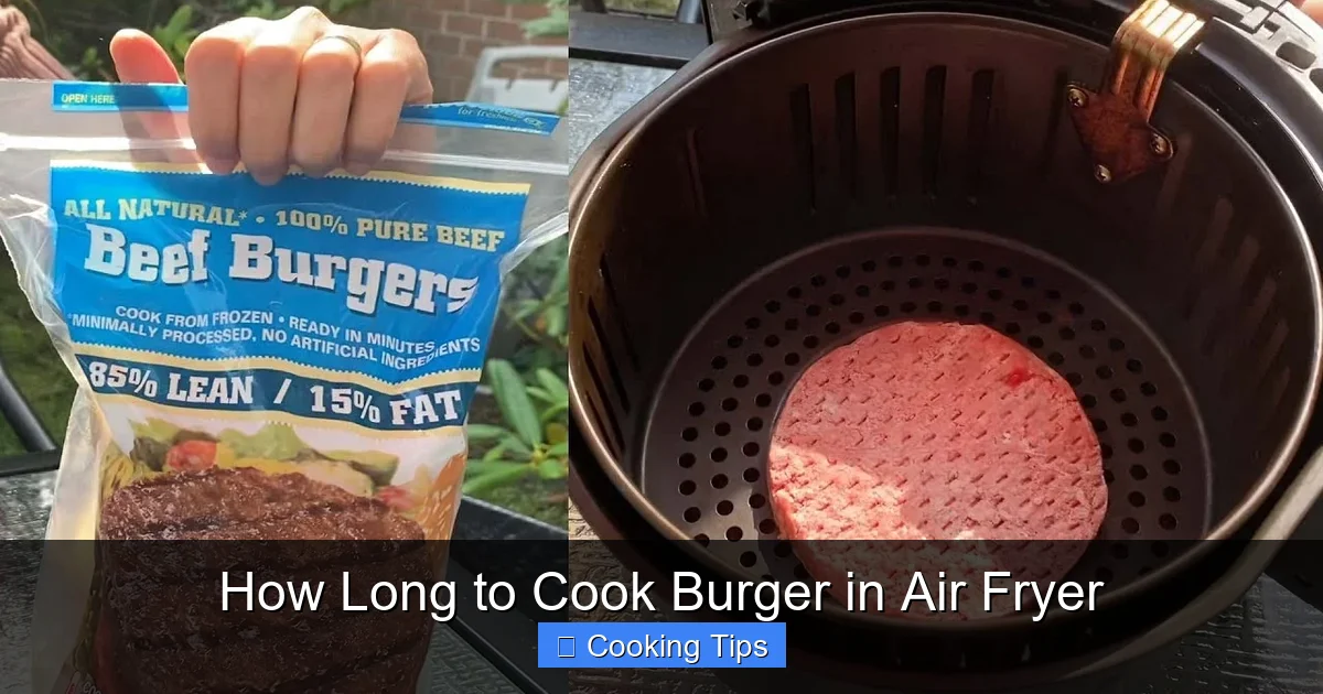 How Long to Cook Burger in Air Fryer