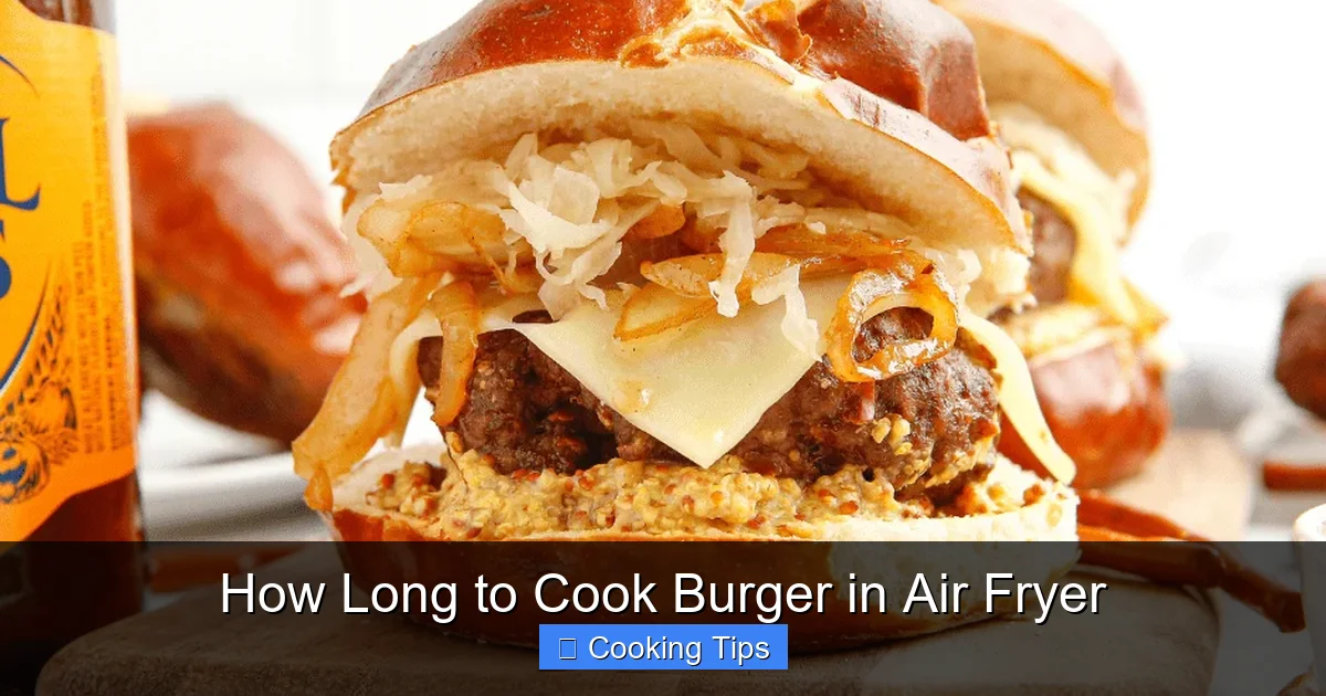 How Long to Cook Burger in Air Fryer