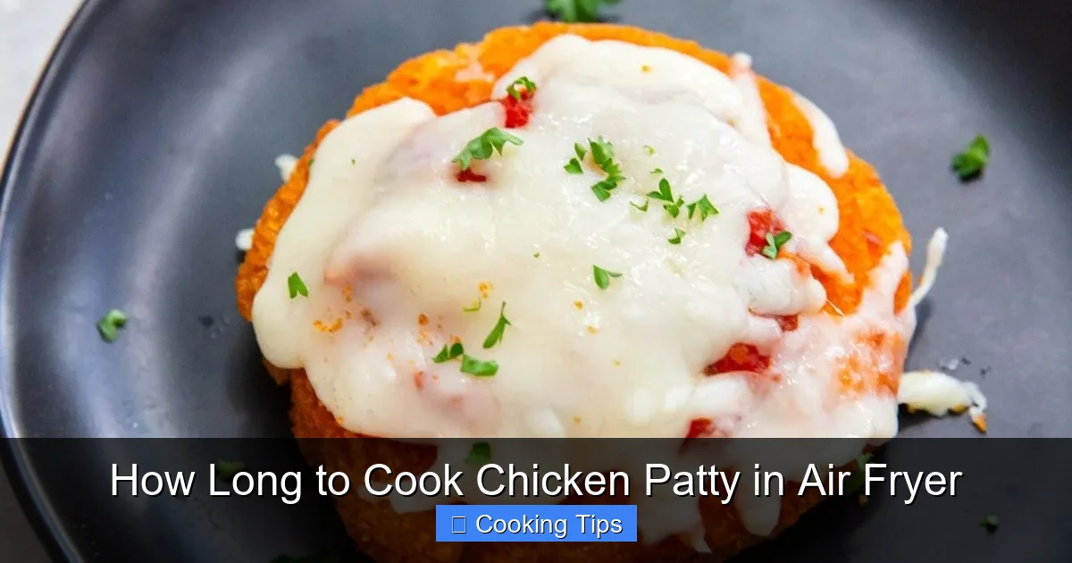 How Long to Cook Chicken Patty in Air Fryer