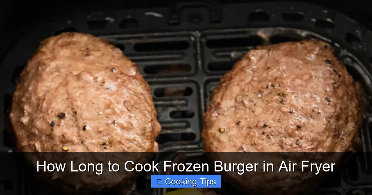 How Long to Cook Frozen Burger in Air Fryer