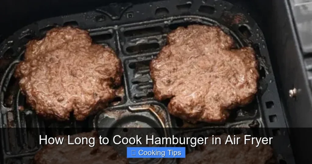 How Long to Cook Hamburger in Air Fryer