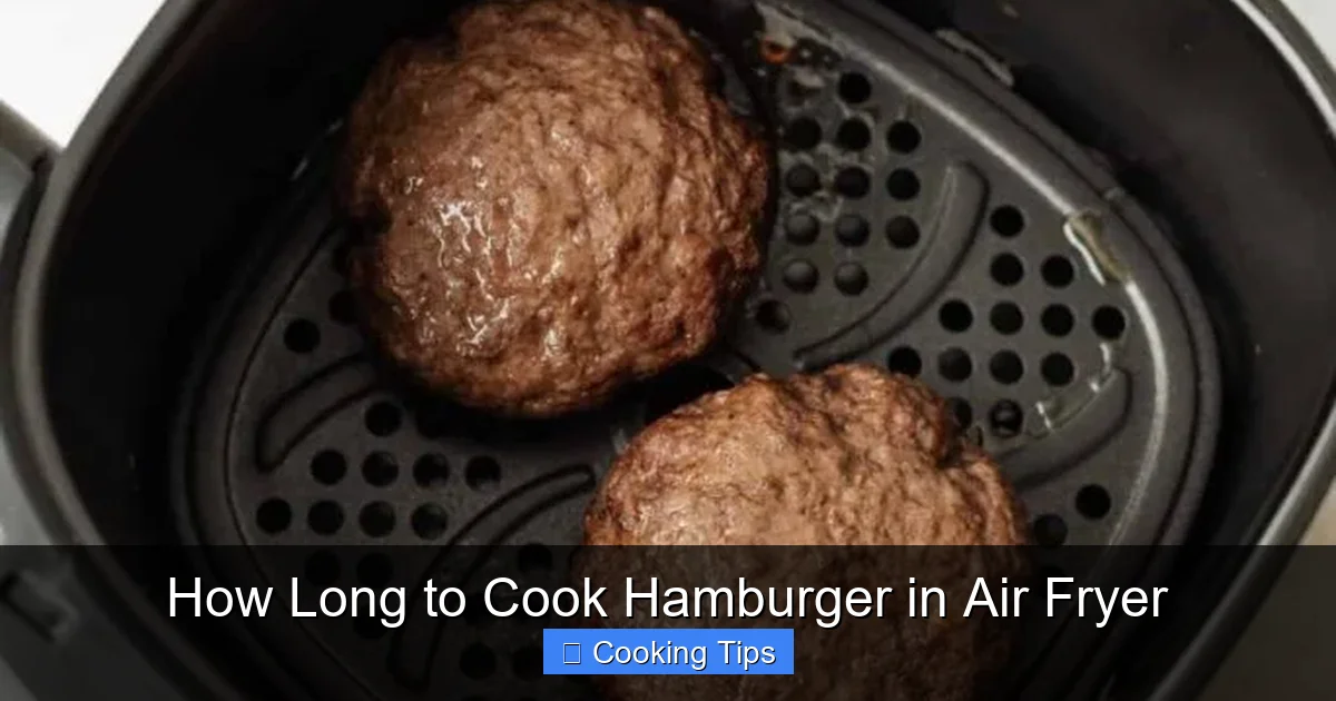 How Long to Cook Hamburger in Air Fryer